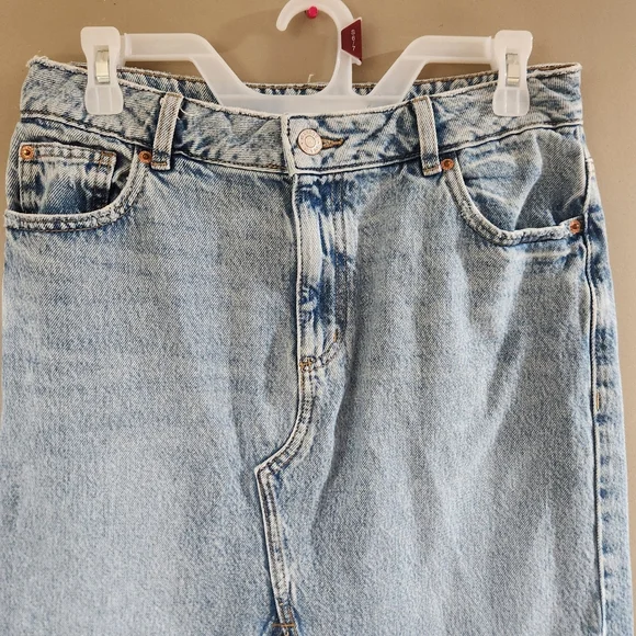 Garage Denim Maxi Skirt Size Small Light Blue - Picture 3 of 5